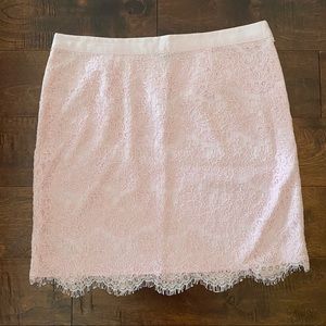 Forever21 Large Pastel Pink Lace Skirt